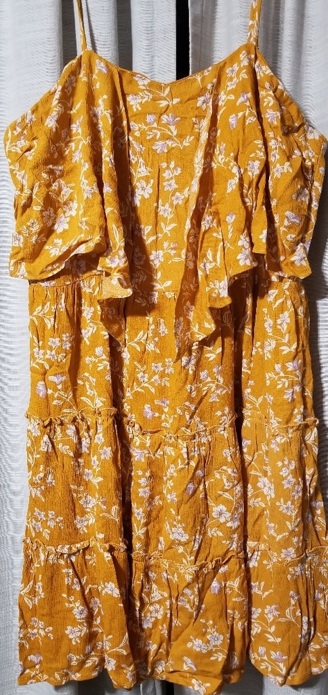 New Mustard Cotton Dress